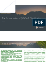 The Fundamentals of (HS) Tariff Classification.