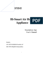 Hi-Smart Air Home Appliance: Smartphone App U Ser's Manual