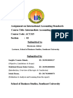 Assignment On International Accounting Standards