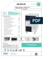 GB 903 HC: Self-Contained Ice Maker - Granular System Daily Production Up To 125 KG