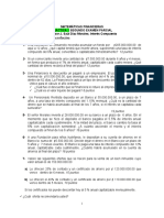 Matemáticas Financieras Practica 1, Int. Compuesto Segundo Examen Parcial