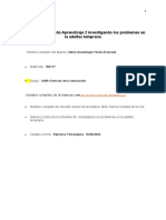 Activida 2 Investigando Los Problemas en La Adultez Temprana