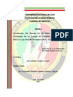 Evaluación Del Manejo de El Dolor en Pacientes Terminales de La Unidad de Cuidados Paliativos de SOLCA