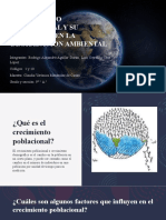 Crecimiento Poblacional y Su Incidencia en La Degradacion Ambiental