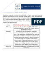 Autism Diagnostic Interview - Revised (ADI-R)