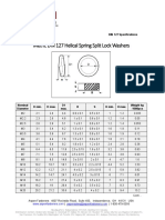 Metric DIN 127 Spec