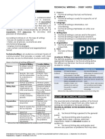 Notes Technical Writing