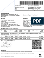 Bill To / Ship To:: Qty Gross Amount Discount Other Charges Taxable Amount CGST SGST/ Ugst Igst Cess Total Amount