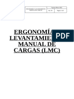 Ergonomia y Levantamiento Manual de Cargas