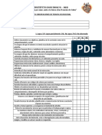 Pauta Observaciones de Terapia Ocupacional