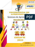 Experiencia de Aprendizaje #03 Educación Física 1º y 2º Secundaria Del 18 Abril Al 13 de Mayo 2022