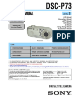 Service Manual: DSC-P73