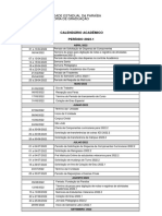 Calendário ACADÊMICO Acessível - 2022.1