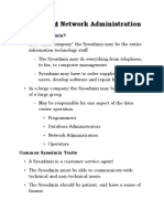 Network Administration System And: What Is A Sysadmin?