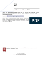 The Importance of Delivery and Possession in The Passing of Title