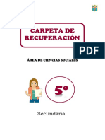 Ciencias Sociales - Carpeta de Recuperación - Quinto Grado Hecho