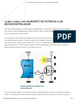 Como Conectar Un Mosfet de Potencia A Un Microcontrolador - Inventable