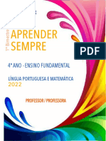 Caderno Do Professor - 4º Ano - LP e Mat - 1º Bi