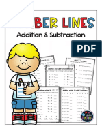 Number Line Additionand Subtraction Worksheets Number Line Activitie