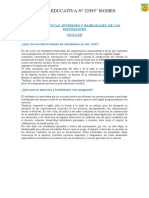 Características, Intereses y Habilidades de Los Estudiantes de Iii, Iv y y Ciclo.