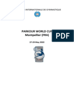 Parkour World Cup Montpellier (FRA) : Federation Internationale de Gymnastique