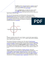 A Cartesian Coordinate System Specifies Each Point Uniquely in A Plane by A Pair of Numerical Coordinates