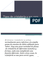 Tipos de Cristalería