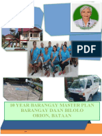 10 Year Barangay Master Plan Barangay Daan Bilolo Orion, Bataan