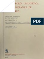 De La Teoria Lingüistica A La Enseñanza de La Lengua - Martinet