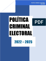 Politica Criminal Electoral 2022-2025 - Documento Final Aprobado CSPC y Csde