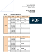 Jadwal Mengajar Semester Ganjil TP 2022 - 2023