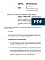 Nulidad de Acto Procesal