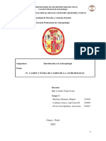 Campo y Fuera de Campo Antropologia - Auge GRUPO 7