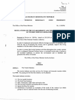 Regulation No 1150 PMO On The Establishment and Tourist Service Operation Dated 25 Oct 1993 (Eng)