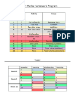 Hamish Maths Homework Program