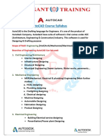 AutoCAD Course Syllabus