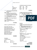 Starter Unit Test 3: Grammar