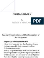 History, Lecture 3: by Restituto R. Ramos, M.A