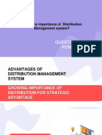 Lesson 6 - Advantages of Distribution Management System and Growing Importance of Distribution For Strategic Advantage