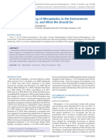 Current Understanding of Microplastics in The Environment - Occurrence, Fate, Risks, and What We Should Do