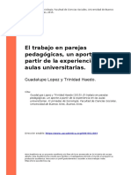 Guadalupe Lopez y Trinidad Haedo (2015) - El Trabajo en Parejas Pedagógicas, Un Aporte A Partir de La Experiencia en Las Aulas Univers (... )