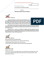 Lesson 2 Preparing Instructional Materials: PED 113 FS 3 - Participation and Teaching Assistantship (Mmahelar/files 2021)