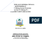 FORMAT PENILAIAN KINERJA TENAGA KEPENDIDIKAN (Staf TU Bidang Sarana Prasarana Dan Staf TU Bidang IT) PERIODE TAHUN 2020 S - D 2021