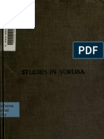 Language Studies in Yoruba