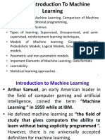 Machine Learning Unit 1