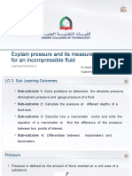 LO2 - Pressure and Its Measurement For An Incompressible Fluid