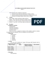 Lesson Plan in Bread and Pastry Production Ncii I. Objectives