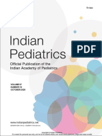 Indian Pediatrics October 2020 Issue