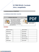 Corriente Eléctrica y Magnitudes