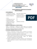 Formato de Experiencias Formativas en Situación Real de Trabajo